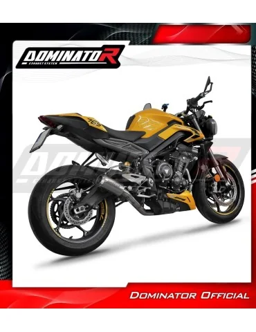 Ligne d'échappement complète inox Dominator GPS pour Triumph Street Triple 765 S / R / RS (2023-2024)