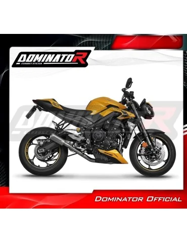 Ligne d'échappement complète inox Dominator GPS pour Triumph Street Triple 765 S / R / RS (2023-2024)