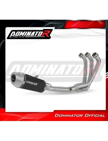 Ligne d'échappement complète inox Dominator S3 Noir pour Yamaha MT 09 Tracer 900 / GT (2015-2020)