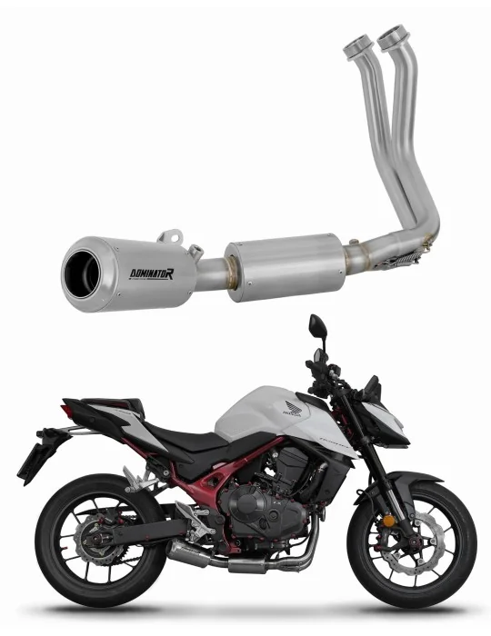Ligne d'échappement complète inox Dominator GPS pour Honda CB 750 Hornet 2024-2025, vue 1