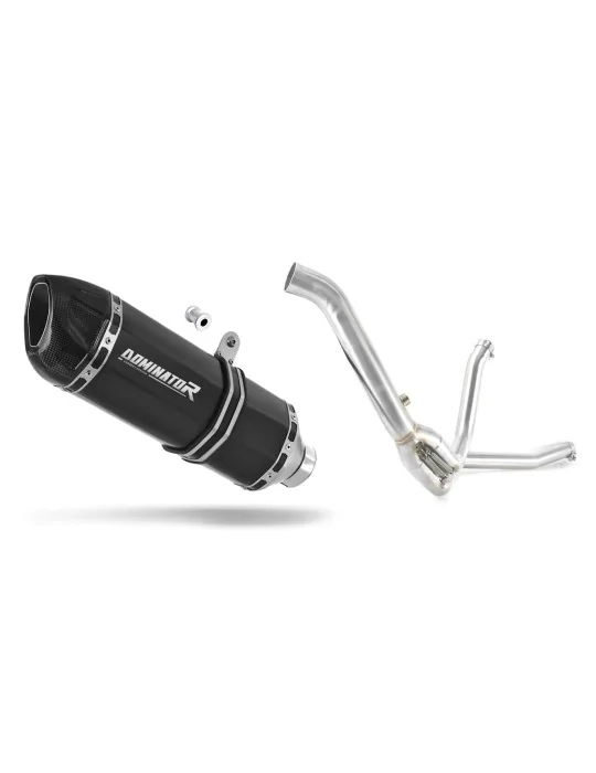 Silencieux slip-on Dominator HP1 Noir pour Suzuki DL 650 V Strom / XT 2012-2016, vue 1