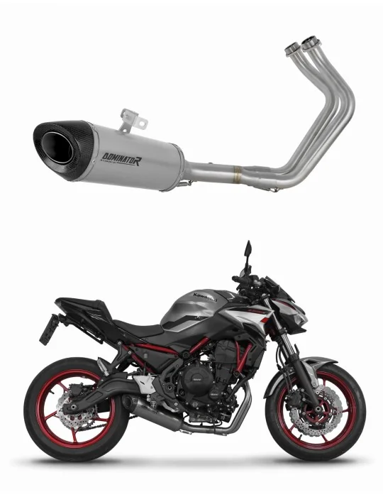 Ligne d'échappement complète Dominator HP8 Titane pour Kawasaki Ninja 650 2023-2026, vue 1