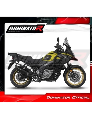 Silencieux slip-on Dominator HP6 Noir pour Suzuki DL 650 V-Strom (2017-2025)