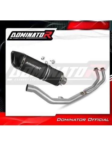 Ligne d'échappement complète inox Dominator HP6 Noir pour Yamaha XP 560 T-max (2020-2024)
