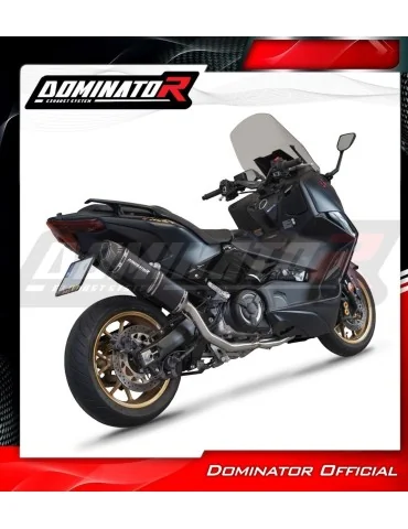 Ligne d'échappement complète inox Dominator HP6 Noir pour Yamaha XP 560 T-max (2020-2024)