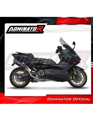 Ligne d'échappement complète inox Dominator HP6 Noir pour Yamaha XP 560 T-max (2020-2024)