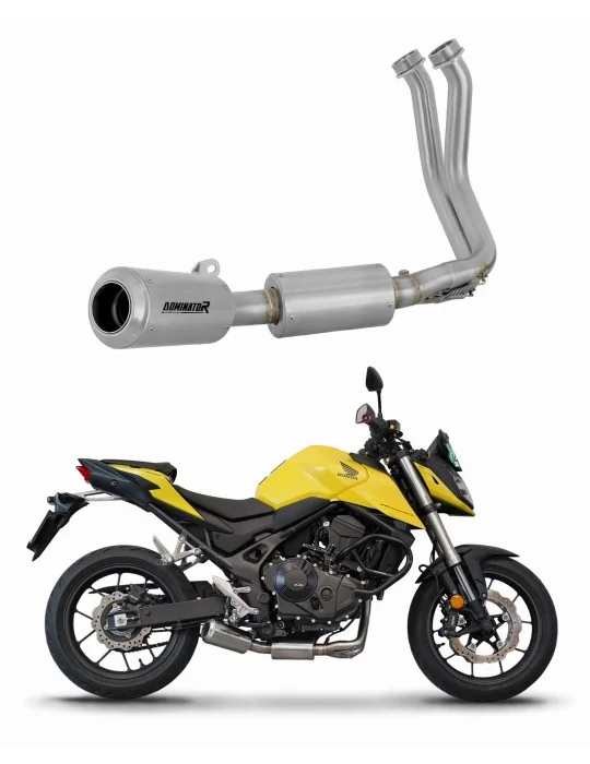 Ligne d'échappement complète inox Dominator GPS pour Honda CB 750 Hornet 2023, vue 1