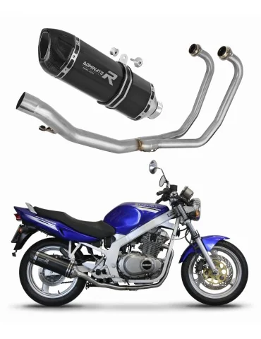 Ligne d'échappement complète inox Dominator HP1 Noir pour Suzuki GS 500F (2004-2014)