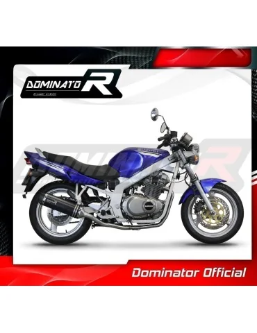 Ligne d'échappement complète inox Dominator HP1 Noir pour Suzuki GS 500F (2004-2014)