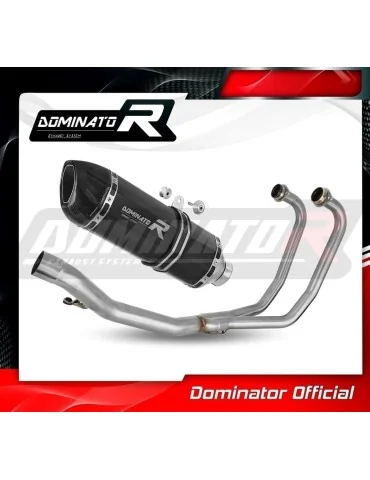 Ligne d'échappement complète inox Dominator HP1 Noir pour Suzuki GS 500E (1989-2009)