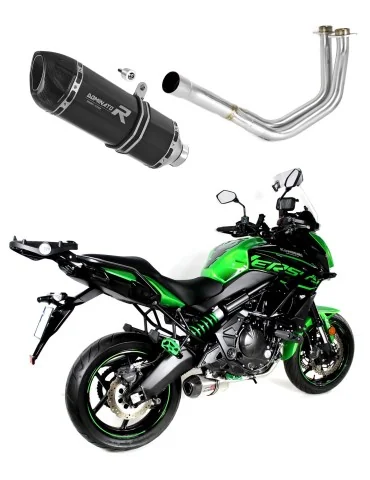 Ligne d'échappement complète inox Dominator HP1 Noir pour Kawasaki Versys 650 (2015-2020)