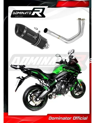 Ligne d'échappement complète inox Dominator HP1 Noir pour Kawasaki Versys 650 (2015-2020)