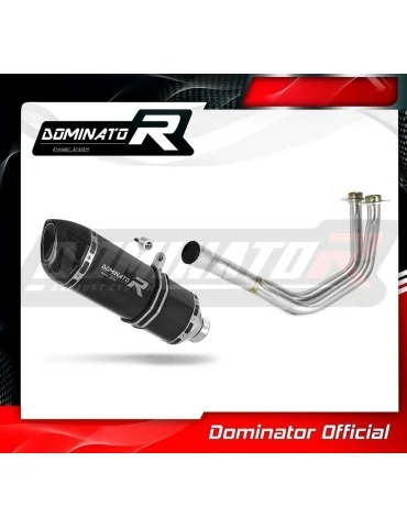 Ligne d'échappement complète inox Dominator HP1 Noir pour Kawasaki Versys 650 (2015-2020)
