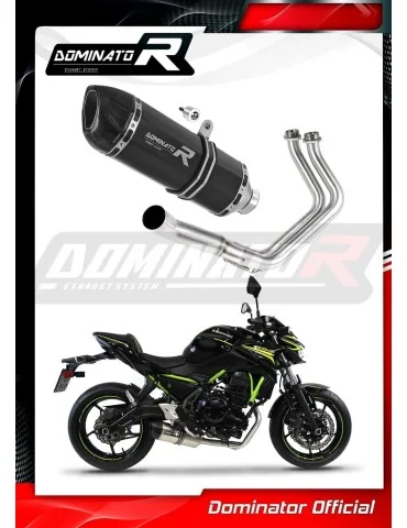 Ligne d'échappement complète inox Dominator HP1 Noir pour Kawasaki Z650 (2017-2023)