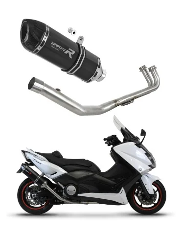 Ligne d'échappement complète inox Dominator HP1 Noir pour Yamaha XP 530 T-max (2012-2016)
