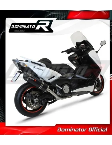 Ligne d'échappement complète inox Dominator HP1 Noir pour Yamaha XP 530 T-max (2012-2016)