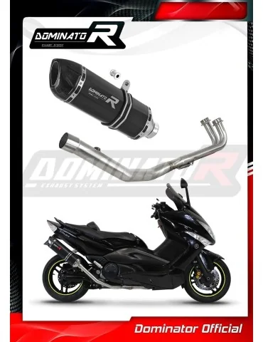 Ligne d'échappement complète inox Dominator HP1 Noir pour Yamaha T-max 500 (2008-2011)