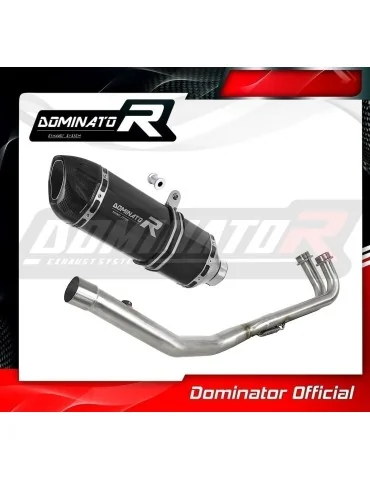 Ligne d'échappement complète inox Dominator HP1 Noir pour Yamaha T-max 500 (2008-2011)