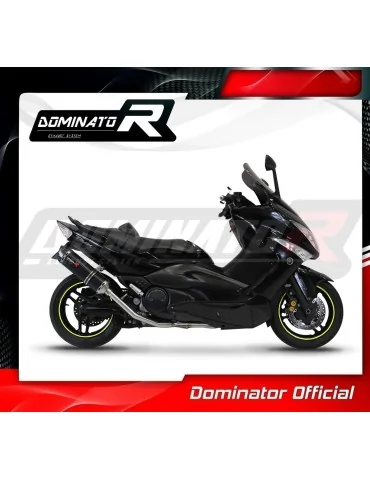 Ligne d'échappement complète inox Dominator HP1 Noir pour Yamaha T-max 500 (2008-2011)