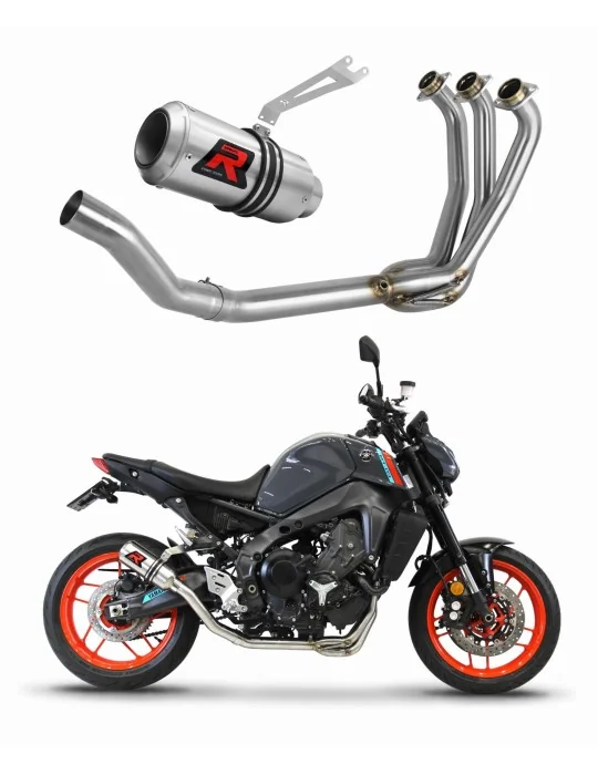 Ligne d'échappement complète inox Dominator GP pour Yamaha MT 09 2021-2023, vue 1