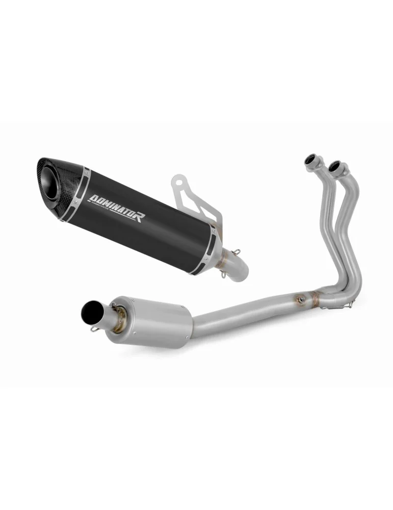 Ligne d'échappement complète inox Dominator HP8 Noir pour Kawasaki Z400 (2018-2023)