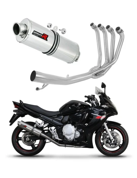 Ligne d'échappement complète inox Dominator OV pour Suzuki GSXF 650 2007-2016, vue 1