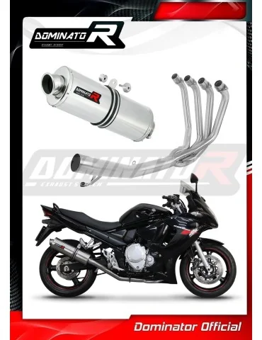 Ligne d'échappement complète inox Dominator OV pour Suzuki GSXF 650 (2007-2016)