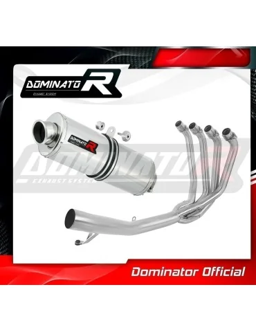 Ligne d'échappement complète inox Dominator OV pour Suzuki GSXF 650 (2007-2016)