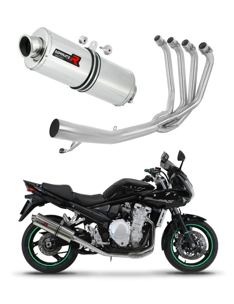 Ligne d'échappement complète inox Dominator OV pour Suzuki GSF 650 Bandit N / S (2007-2016)
