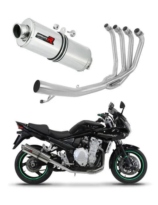 Ligne d'échappement complète inox Dominator OV pour Suzuki GSF 650 Bandit N / S 2007-2016, vue 1
