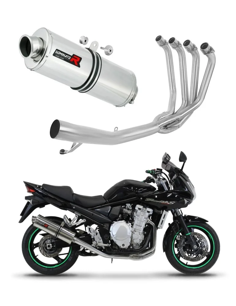 Ligne d'échappement complète inox Dominator OV pour Suzuki GSF 1250 N / S Bandit (2007-2016)