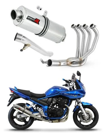 Ligne d'échappement complète inox Dominator OV pour Suzuki GSF 650 Bandit N / S (2005-2006)