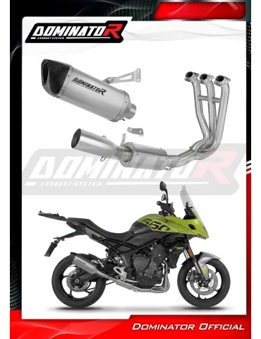 Ligne d'échappement complète inox Dominator S6 pour Triumph Tiger Sport 660 (2025-2026)