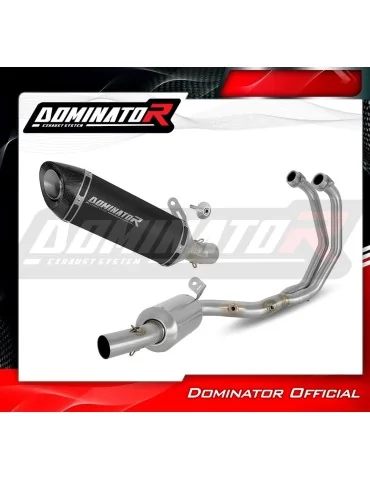 Ligne d'échappement complète inox Dominator HP8 Noir EX pour Yamaha YZF-R3 (2025-2026)
