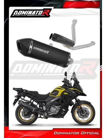 Silencieux slip-on Dominator HP7 Noir pour Suzuki DL 650 V-Strom (2017-2025)