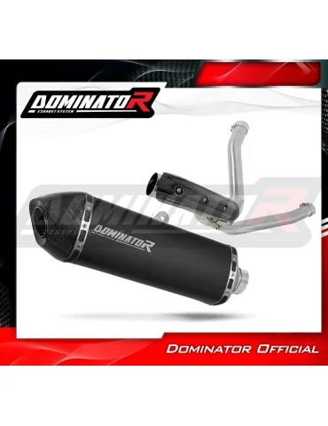 Silencieux slip-on Dominator HP7 Noir pour Suzuki DL 650 V-Strom (2017-2025)