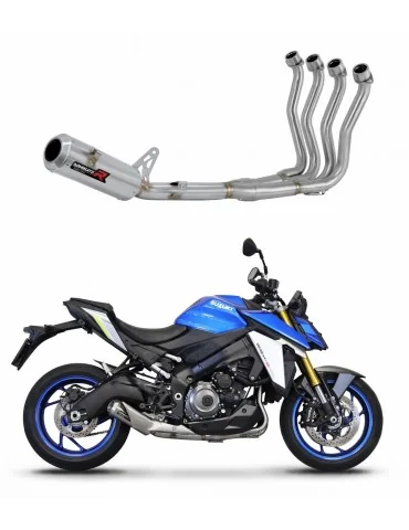 Ligne d'échappement complète inox Dominator GP pour Suzuki GSX-S 1000 / 1000 GT / 950 (2021-2024)