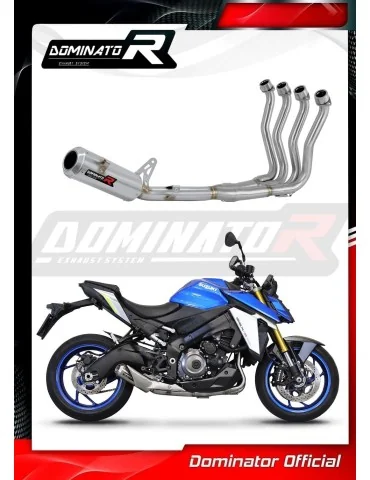 Ligne d'échappement complète inox Dominator GP pour Suzuki GSX-S 1000 / 1000 GT / 950 (2021-2024)