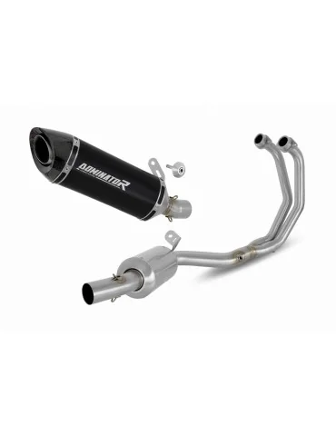 Ligne d'échappement complète inox Dominator HP8 Noir pour Yamaha MT-03 (2020-2023) - réf. YA149DEXFBL