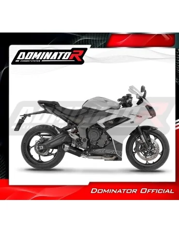 Ligne d'échappement complète inox Dominator S3 Noir pour Triumph Daytona 660 (2024-2026)