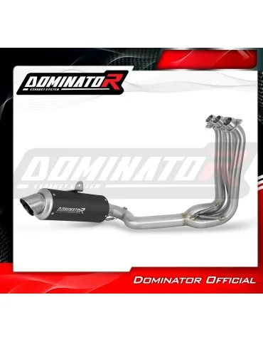 Ligne d'échappement complète inox Dominator GPF Noir pour Triumph Trident 660 (2021-2024)