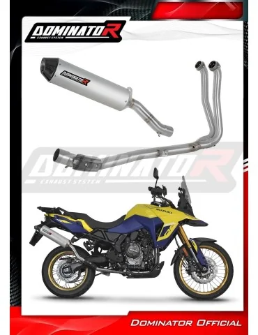 Ligne d'échappement complète inox Dominator MX2 pour Suzuki V-Strom 800 SE / DE (2023-2024)