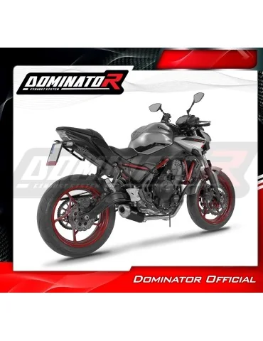 Ligne d'échappement complète inox Dominator S3 Noir pour Kawasaki Ninja 650 (2023-2026)