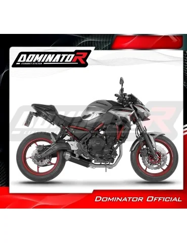 Ligne d'échappement complète inox Dominator S3 Noir pour Kawasaki Ninja 650 (2023-2026)