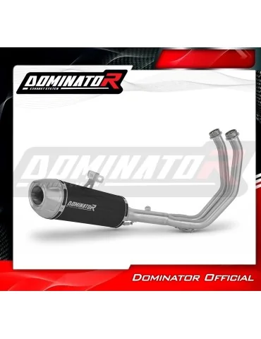 Ligne d'échappement complète inox Dominator S3 Noir pour Kawasaki Z650 (2023-2026)