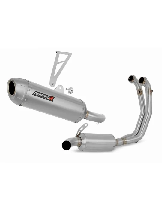 Ligne d'échappement complète inox Dominator S6 pour Aprilia Tuono 660 2021-2024, vue 1