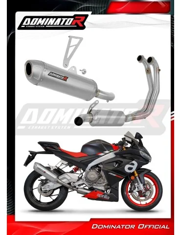 Ligne d'échappement complète inox Dominator S6 pour Aprilia RS 660 (2020-2024)