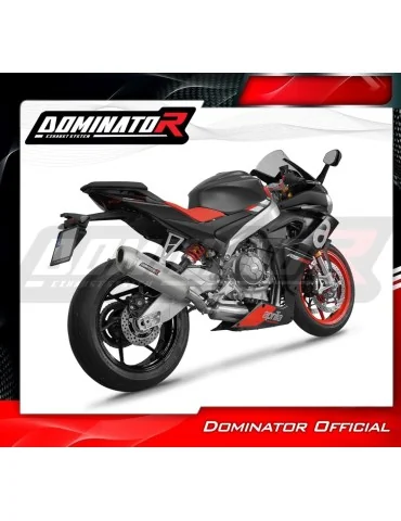 Ligne d'échappement complète inox Dominator S6 pour Aprilia RS 660 (2020-2024)