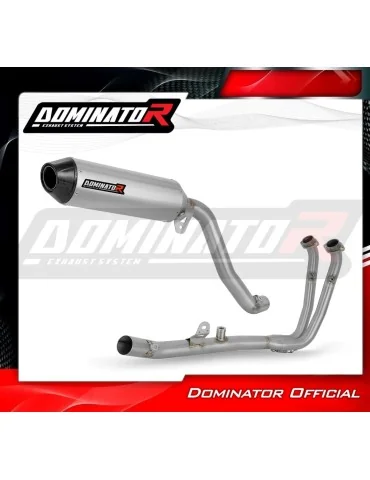 Ligne d'échappement complète inox Dominator MX2 pour CF Moto 450 MT Euro 5+ (2024-2026)