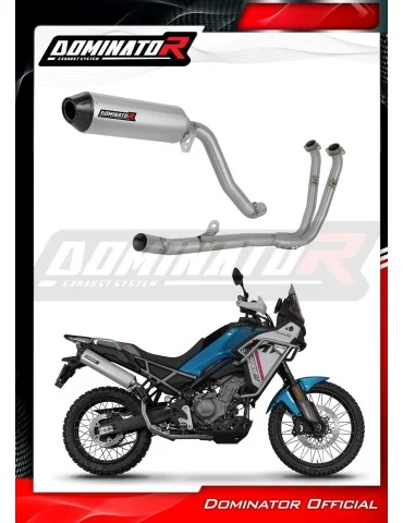 Ligne d'échappement complète inox Dominator MX2 pour CF Moto 450 MT (2024)